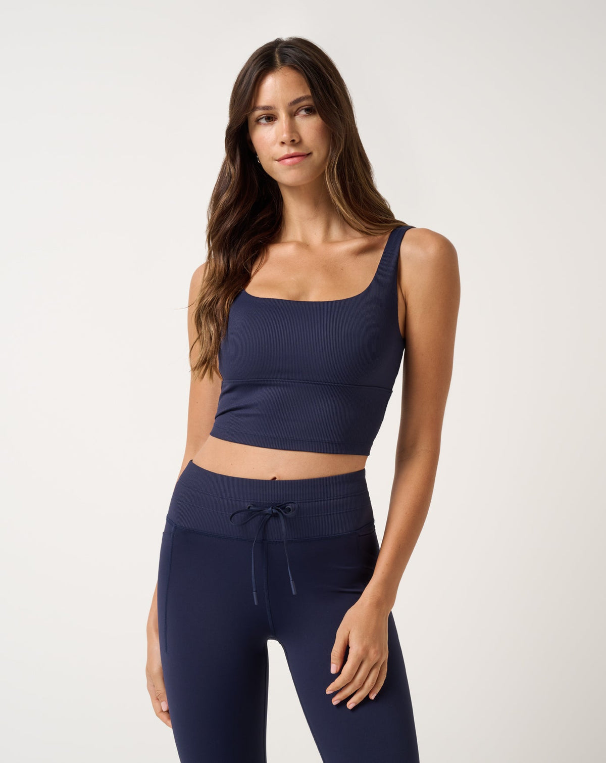 Moveknit Rib Sport Top Navy Blazer | Travis Mathew