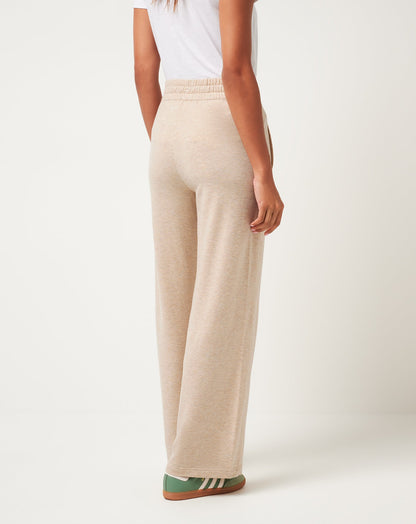 Cloud Terry Wide Leg Pant Heather Natural | Travis Mathew