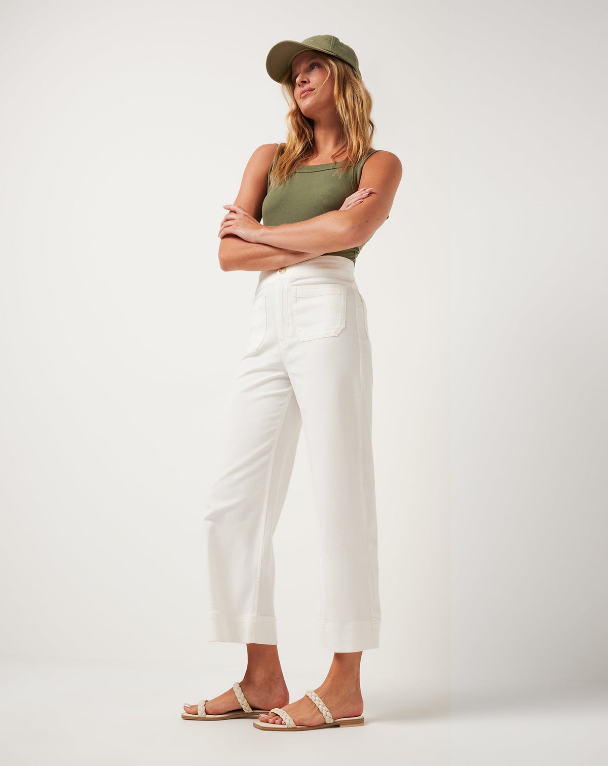 Everyday Ankle Pant White | Travis Mathew