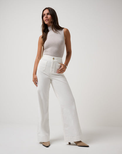 Everyday Cord Long Pant Snow White | Travis Mathew