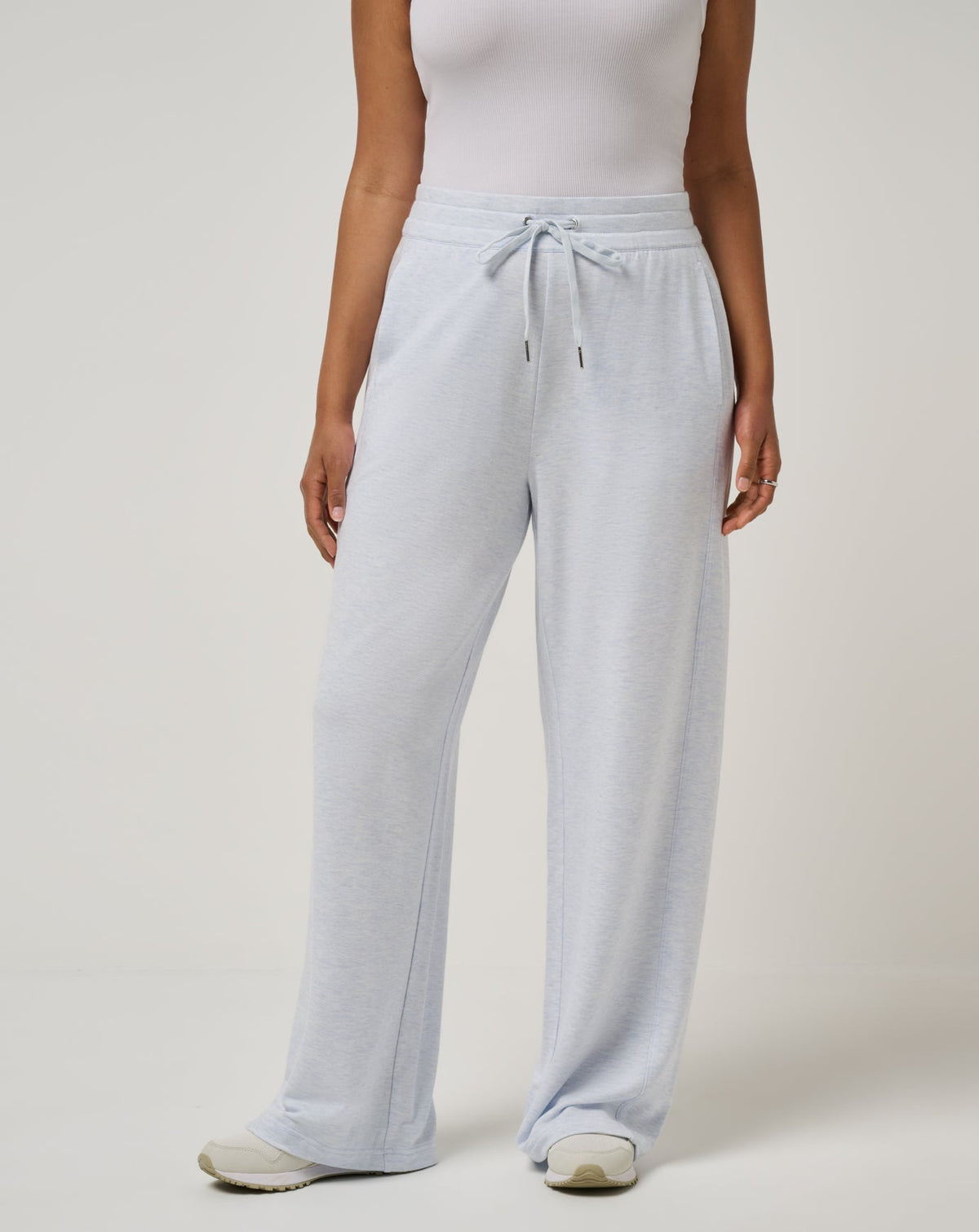 Cloud Terry Wide Leg Pant Heather Ancient Water | Travis Mathew