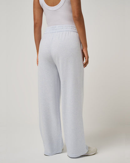 Cloud Terry Wide Leg Pant Heather Ancient Water | Travis Mathew