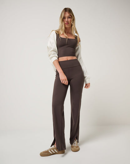 Moveknit Bonded Pant Coffee Grounds | Travis Mathew