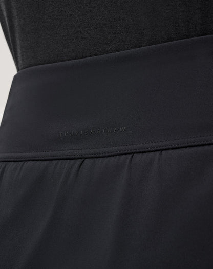 Moveknit Game Set Match Skort Black | Travis Mathew