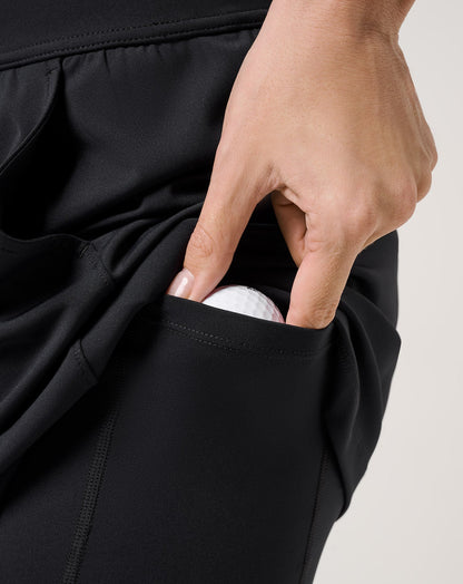 Moveknit Game Set Match Skort Black | Travis Mathew