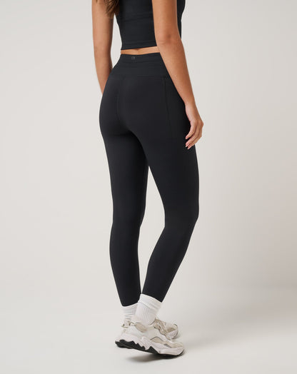 Moveknit Tie Bonded Legging Black | Travis Mathew
