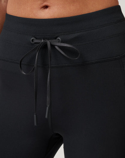 Moveknit Tie Bonded Legging Black | Travis Mathew