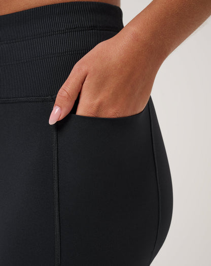 Moveknit Tie Bonded Legging Black | Travis Mathew