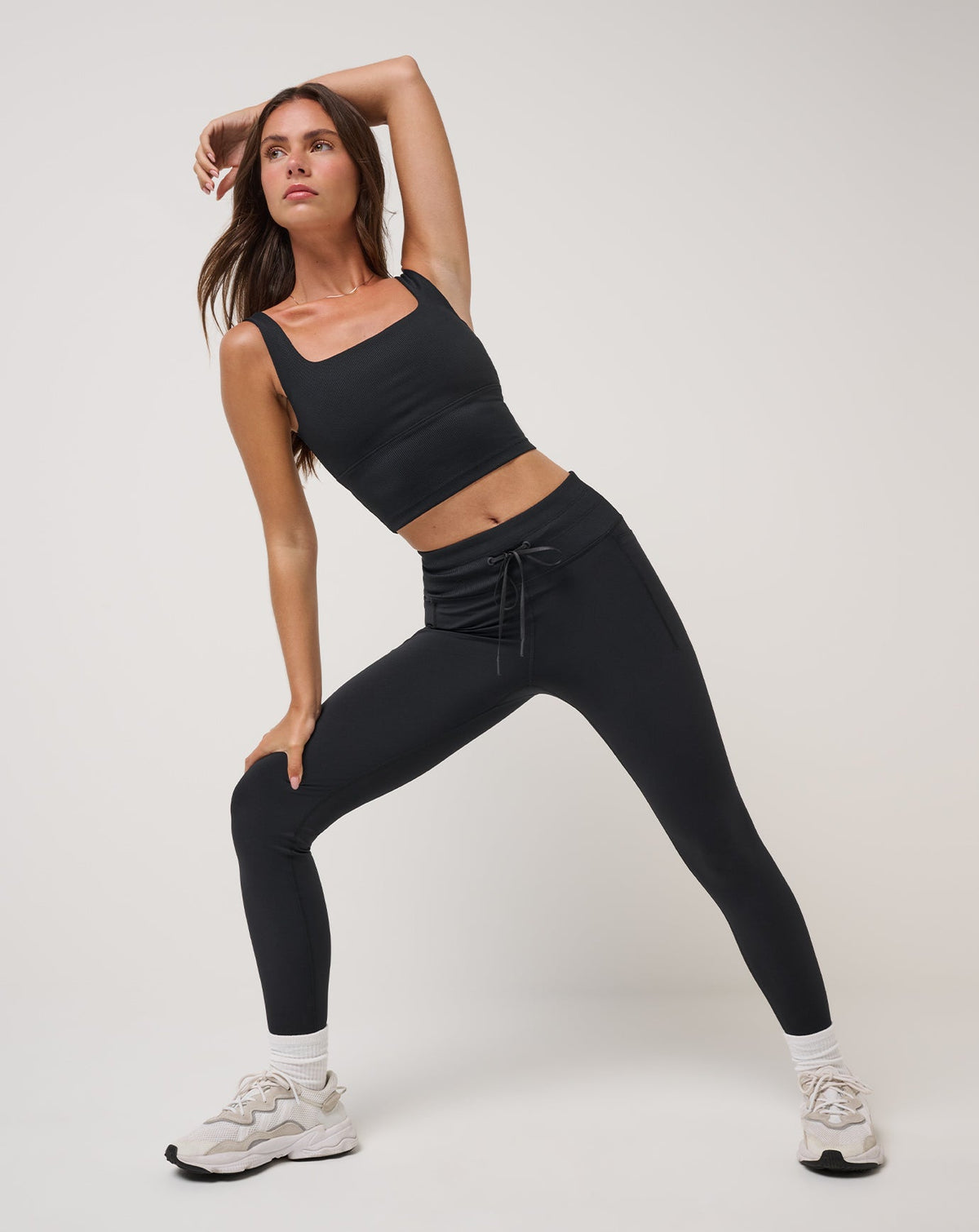 Moveknit Tie Bonded Legging Black | Travis Mathew