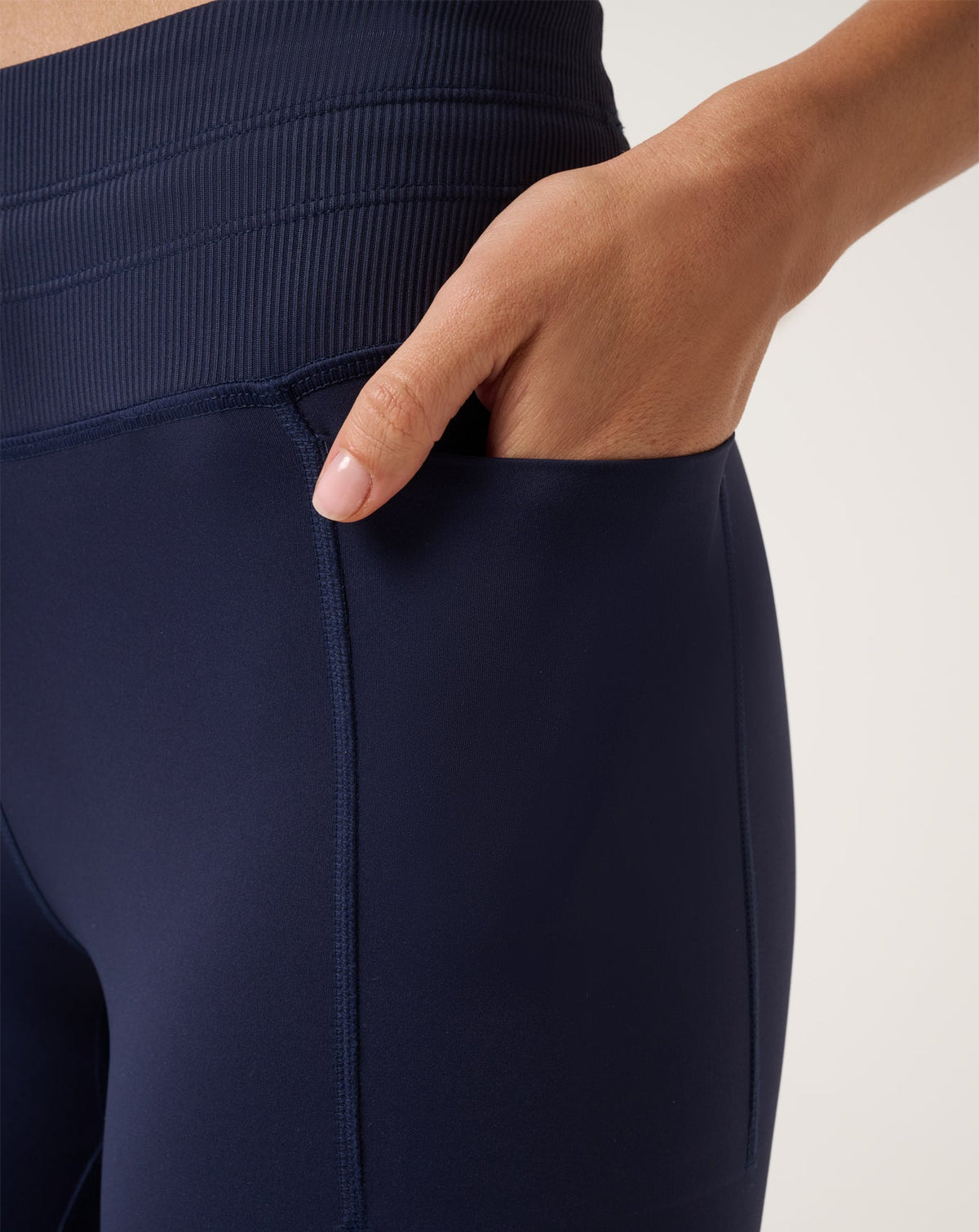Moveknit Tie Bonded Legging Navy Blazer | Travis Mathew