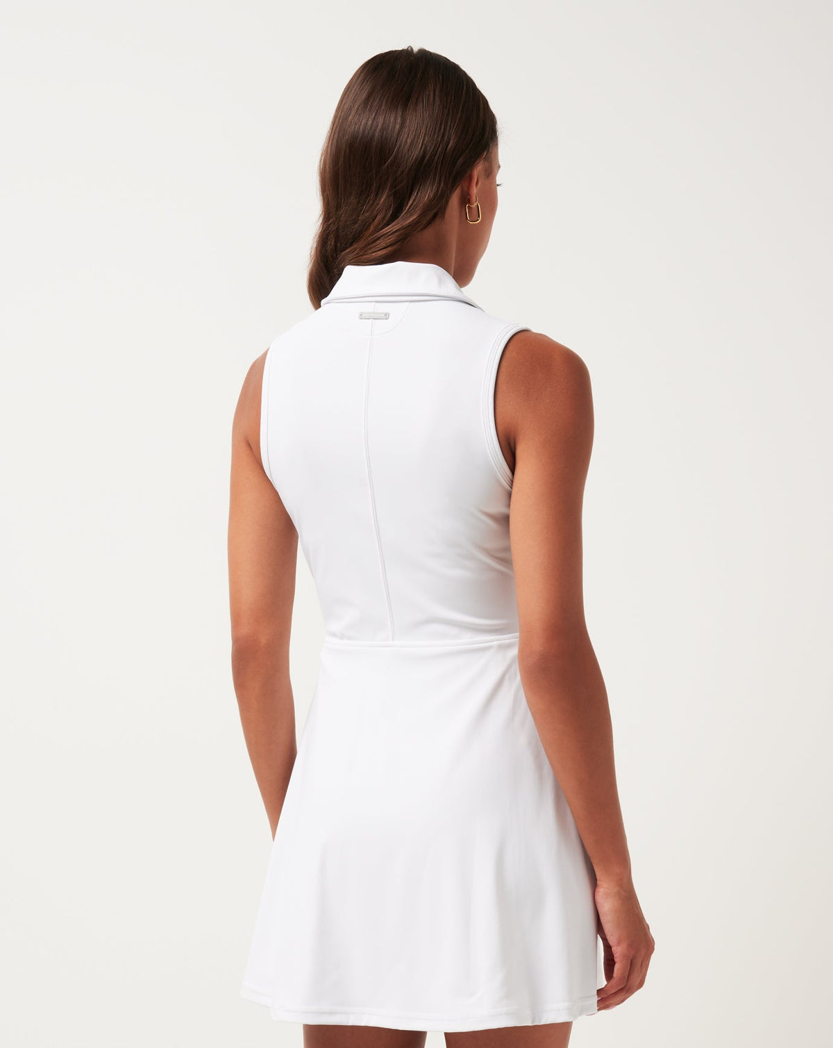 Moveknit Sleeveless Polo Dress 2.0 White | Travis Mathew
