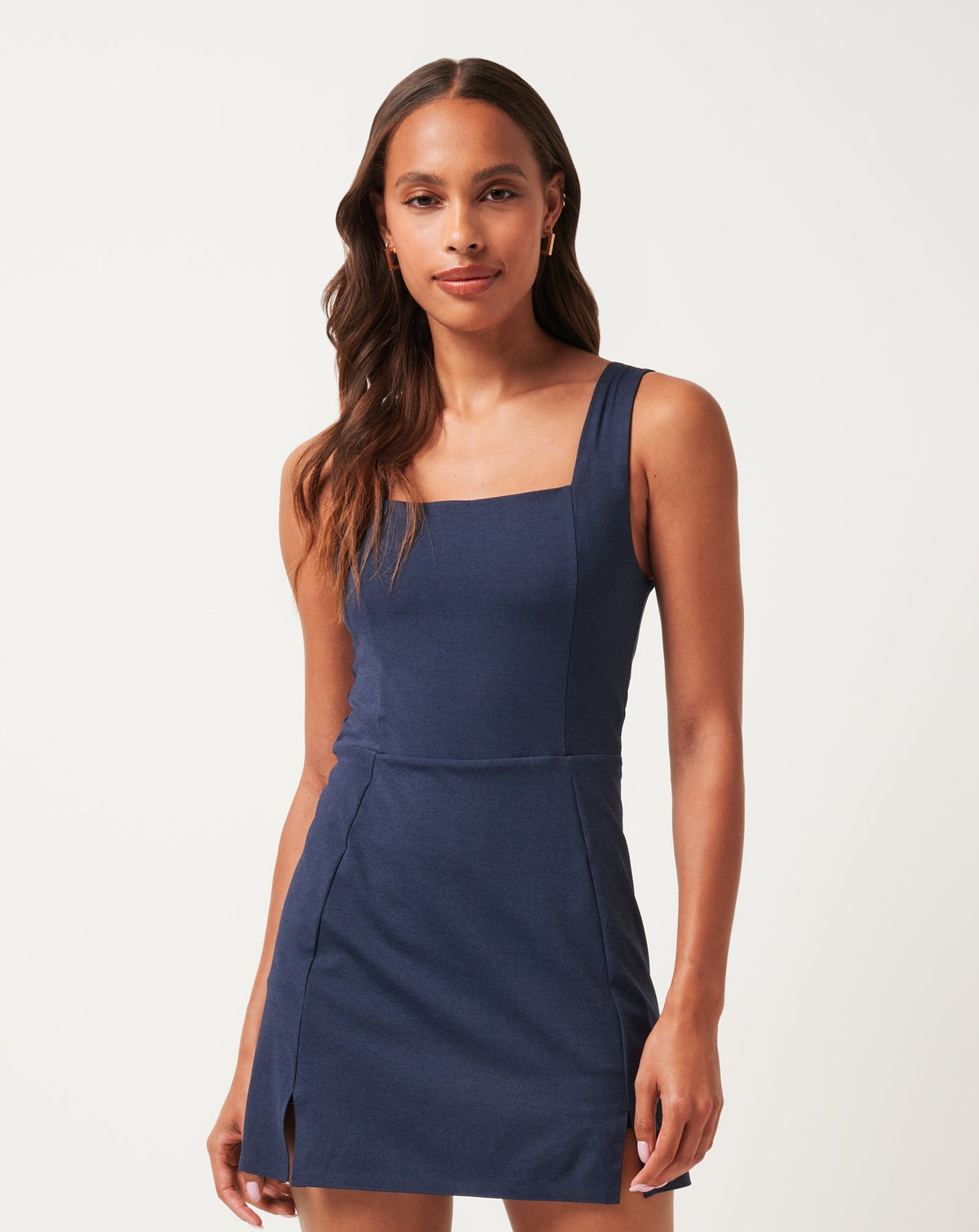 Moveknit Sleeveless Dress Heather Navy Blazer | Travis Mathew