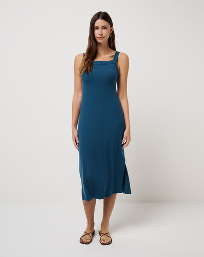 Pinot Cloud Midi Dress Poseidon | Travis Mathew