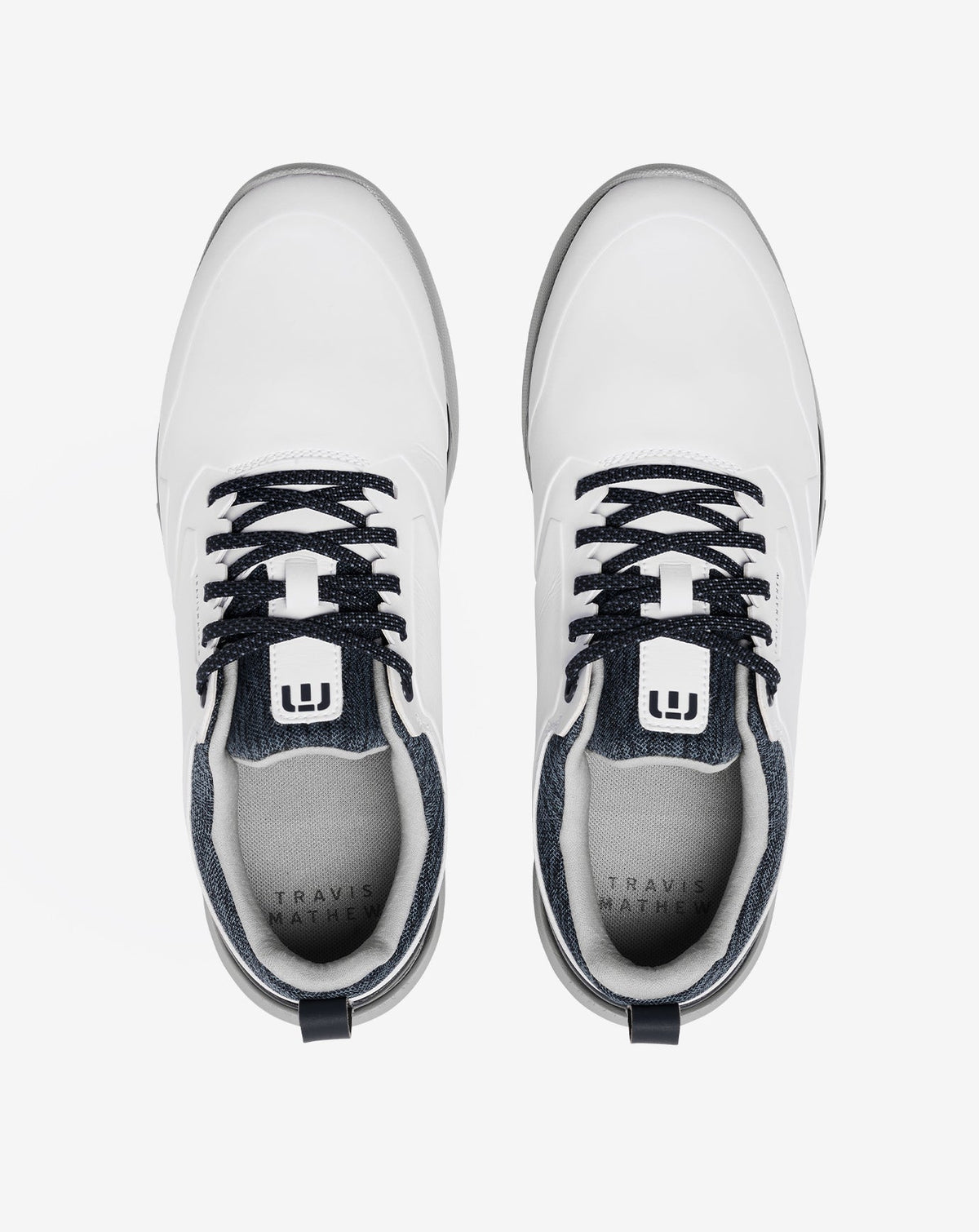 The Daily Pro Plus Golf Shoe White/Total Eclipse | Travis Mathew