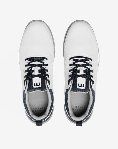 The Daily Pro Plus Golf Shoe White/Total Eclipse | Travis Mathew