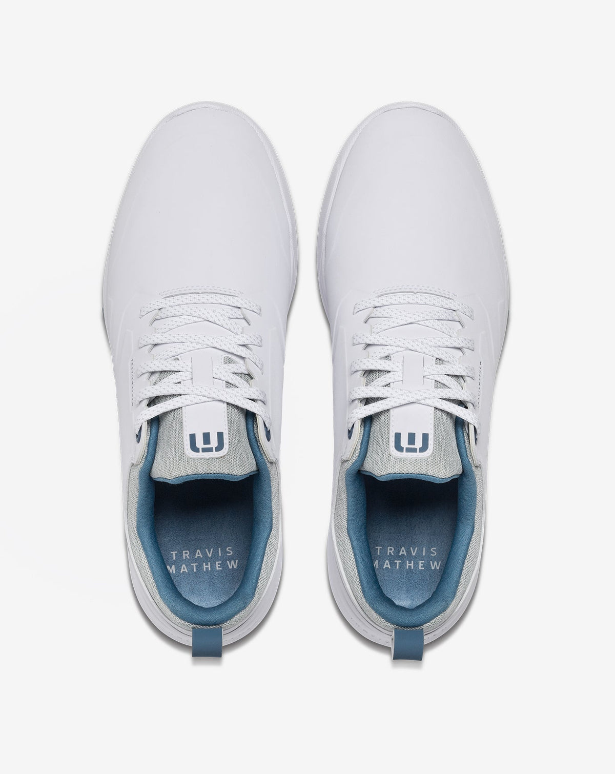 The Daily Pro Plus Golf Shoe White/Blue | Travis Mathew