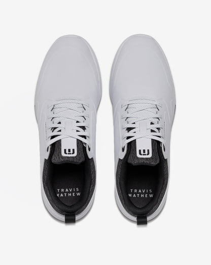The Daily Pro Plus Golf Shoe White/Black | Travis Mathew