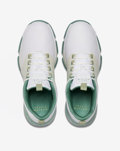 The Ringer 2 Golf Shoe White/Green | Travis Mathew