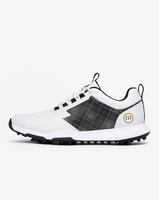 The Ringer 2 Tartan Golf Shoe White | Travis Mathew