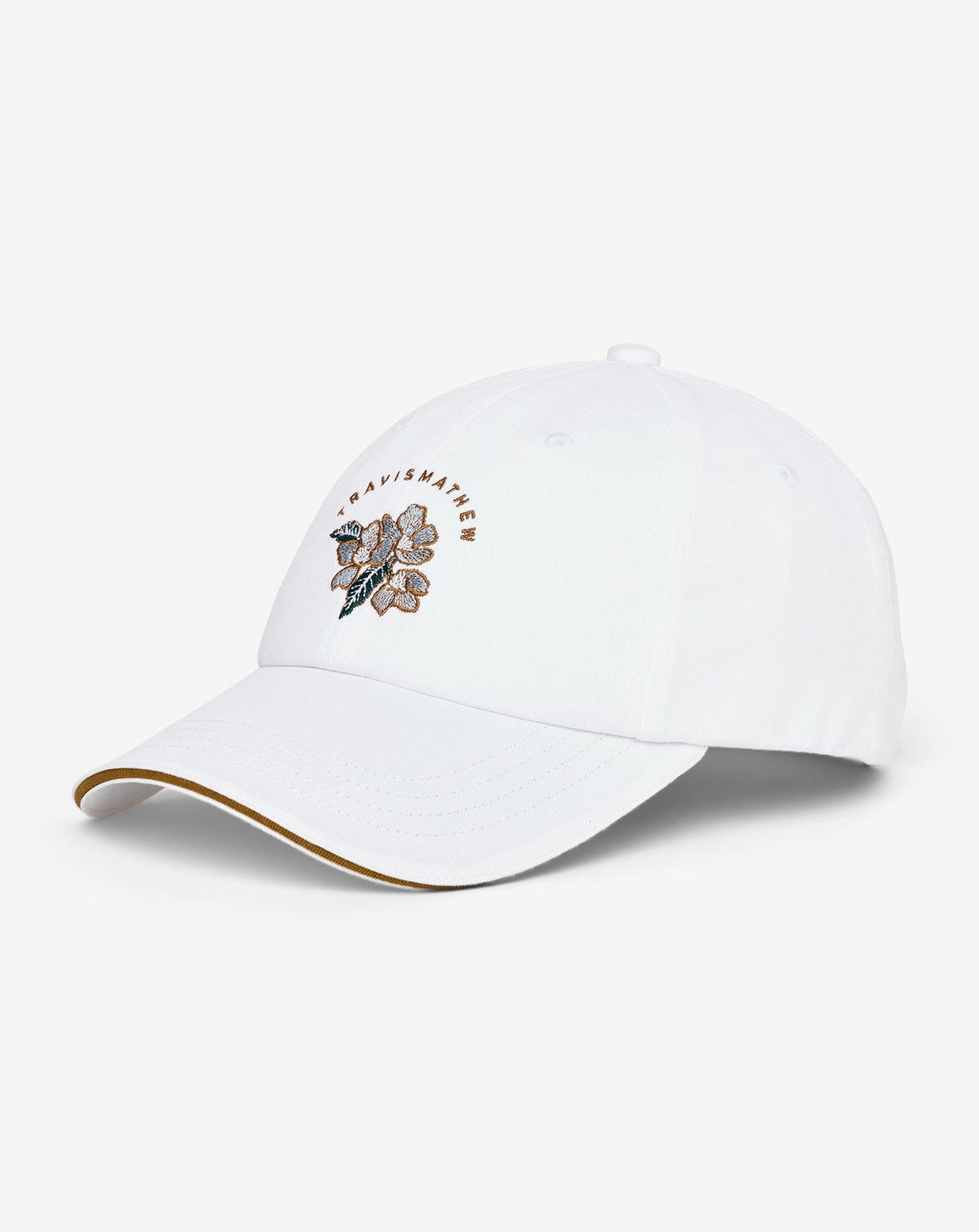 Floral Twisted Ivy Adjustable Hat White | Travis Mathew