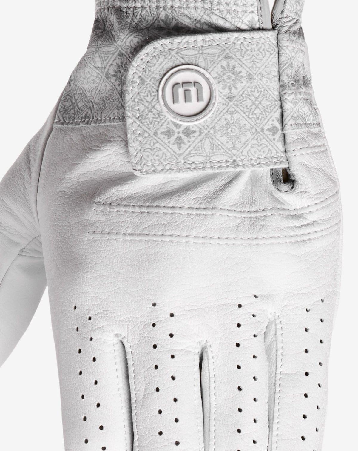 Headliner Golf Glove White Acropolis | Travis Mathew