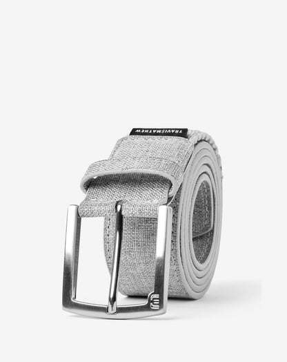 Fresh Look Canvas Stretch Belt Heather Grey | Travis Mathew