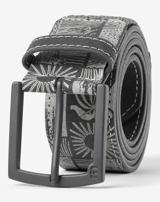 Marina Mingle Canvas Stretch Belt Ebony | Travis Mathew