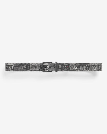 Marina Mingle Canvas Stretch Belt Ebony | Travis Mathew
