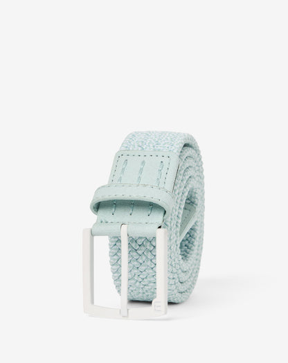 Distant Sand Stretch Woven Belt Eggshell Blue | Travis Mathew