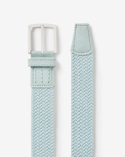 Distant Sand Stretch Woven Belt Eggshell Blue | Travis Mathew