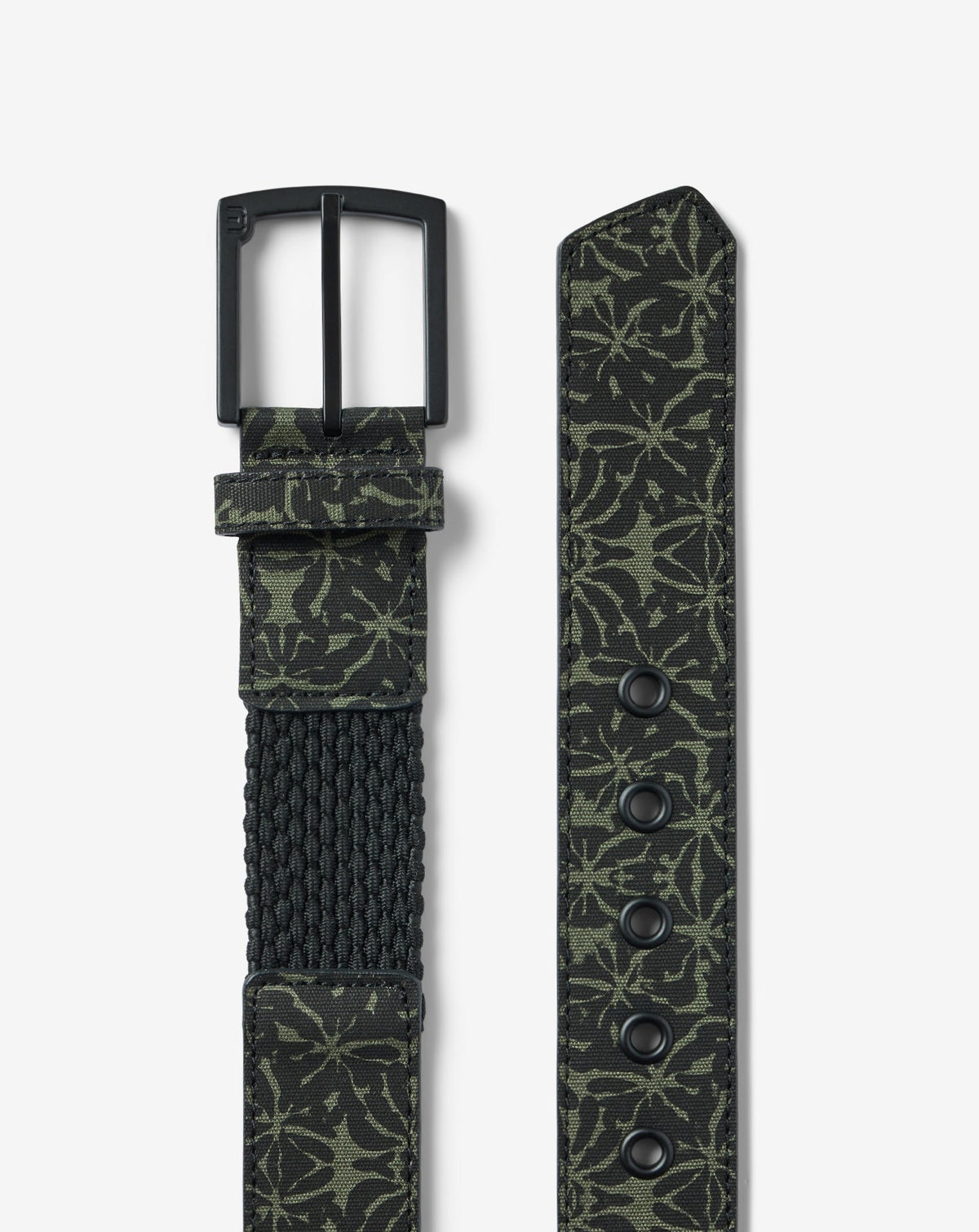 Vine City Canvas Stretch Belt Black | Travis Mathew