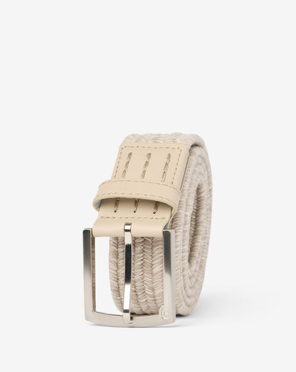 Popsicle Stretch Woven Leather Belt Oxford Tan | Travis Mathew