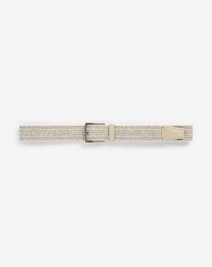 Popsicle Stretch Woven Leather Belt Oxford Tan | Travis Mathew