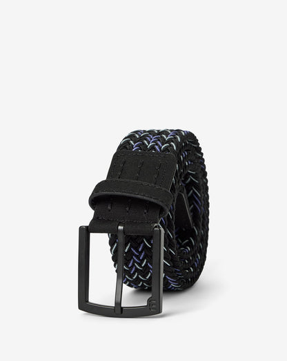 Local Flavor Stretch Woven Belt Black | Travis Mathew