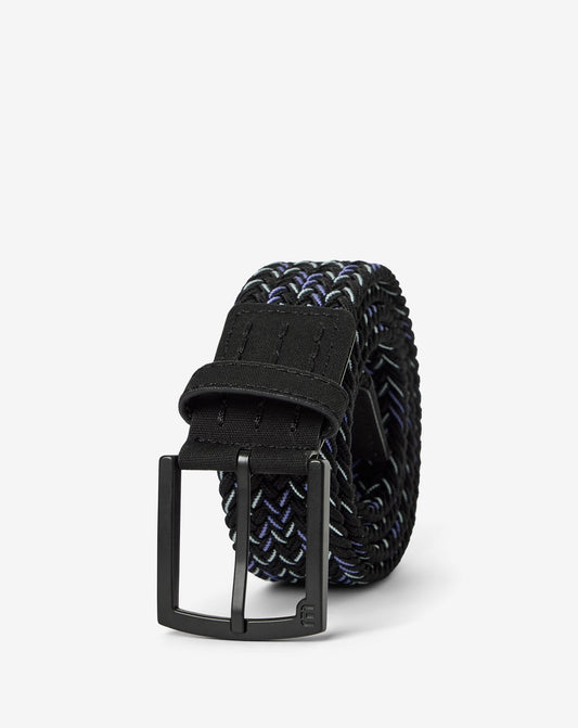 Local Flavor Stretch Woven Belt Black | Travis Mathew