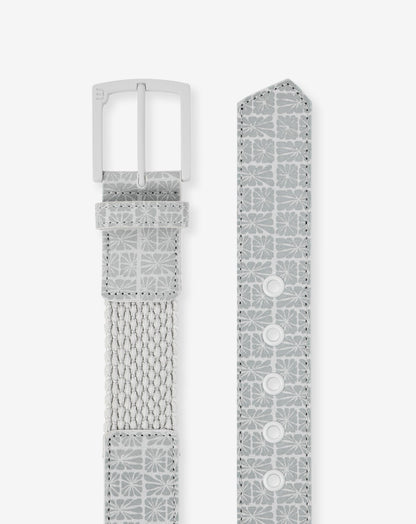 Buried Treasure Hybrid Stretch Belt Micro Chip/White | Travis Mathew