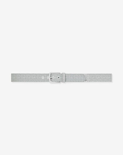 Buried Treasure Hybrid Stretch Belt Micro Chip/White | Travis Mathew