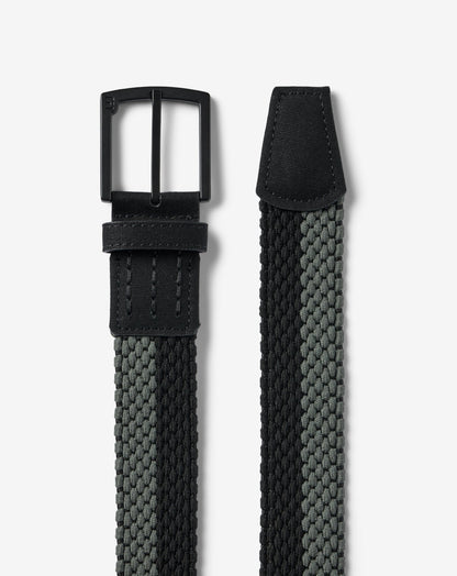Noon Heat Stretch Woven Belt Dark Olive | Travis Mathew