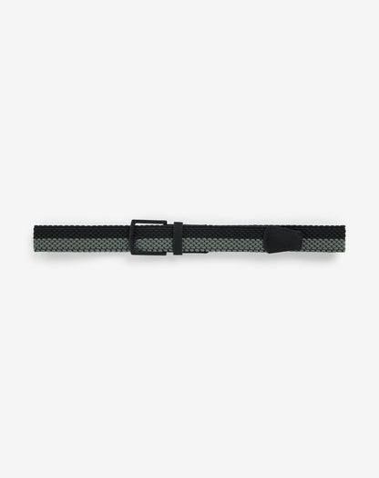 Noon Heat Stretch Woven Belt Dark Olive | Travis Mathew