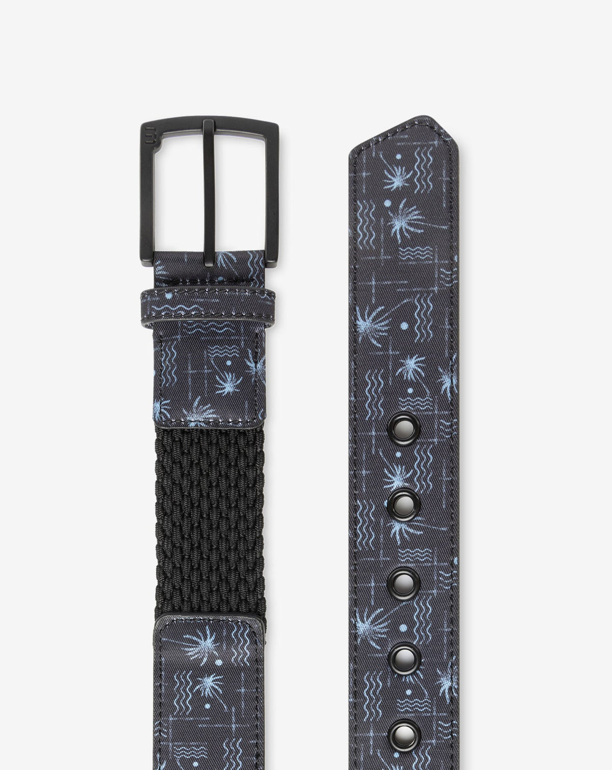 Palmwood Canvas Stretch Belt Black | Travis Mathew