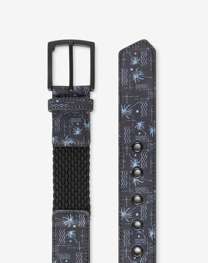 Palmwood Canvas Stretch Belt Black | Travis Mathew