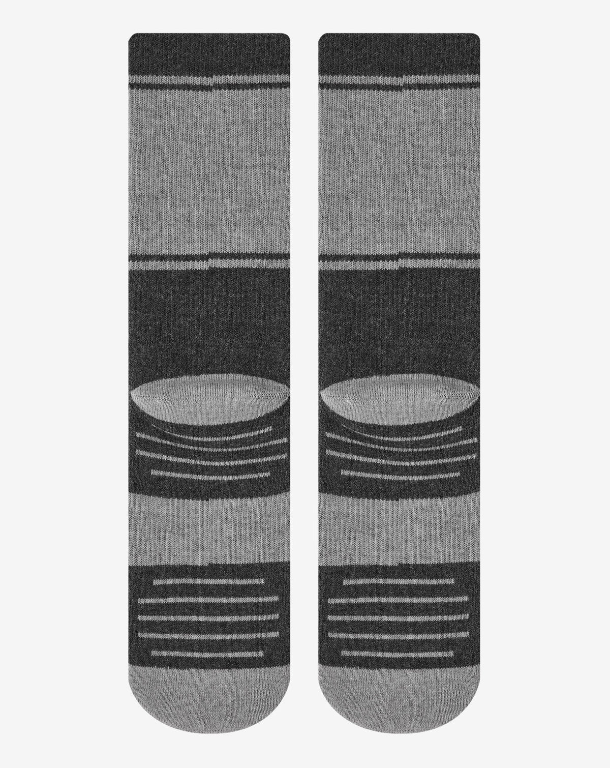 Baja 2.0 Crew Sock Heather Grey Pinstripe | Travis Mathew