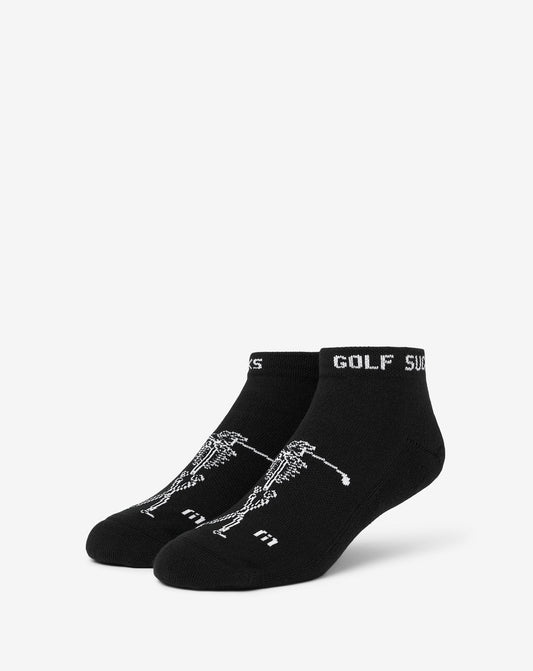 Golf Sucks Ankle Sock Black | Travis Mathew