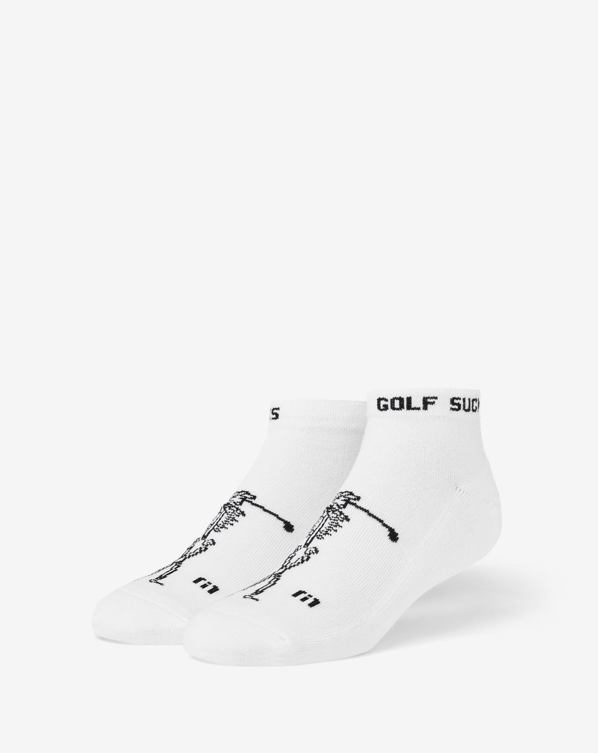 Golf Sucks Ankle Sock White | Travis Mathew