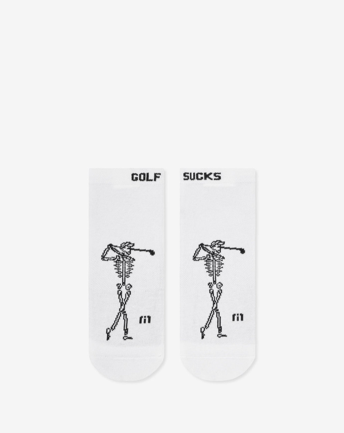 Golf Sucks Ankle Sock White | Travis Mathew