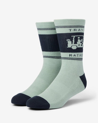 Mapes Crew Sock Jadeite | Travis Mathew