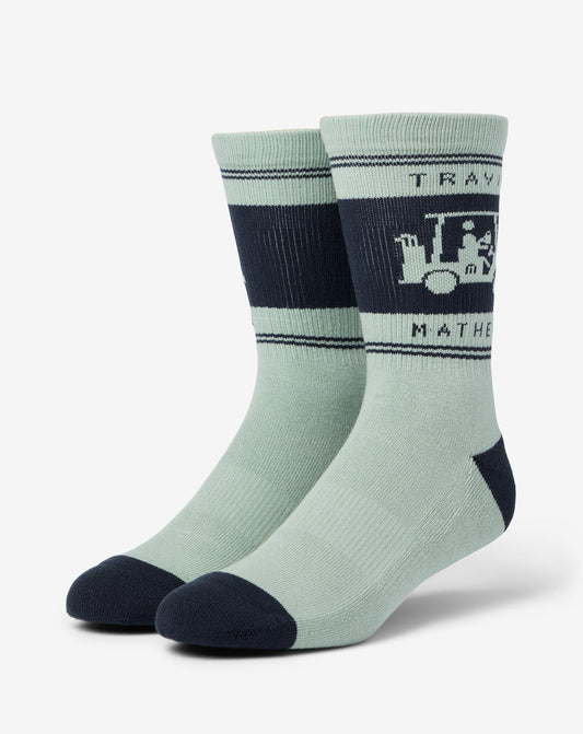 Mapes Crew Sock Jadeite | Travis Mathew
