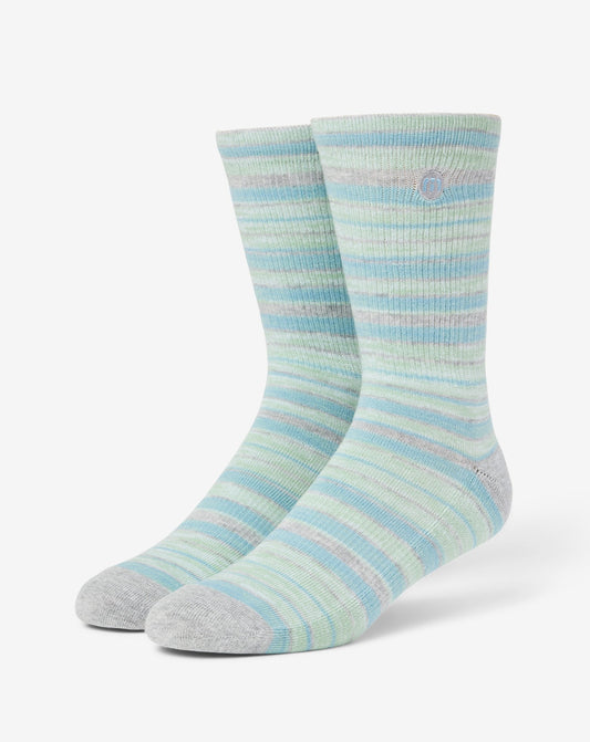 River Picnic Crew Sock Heather Light Grey | Travis Mathew
