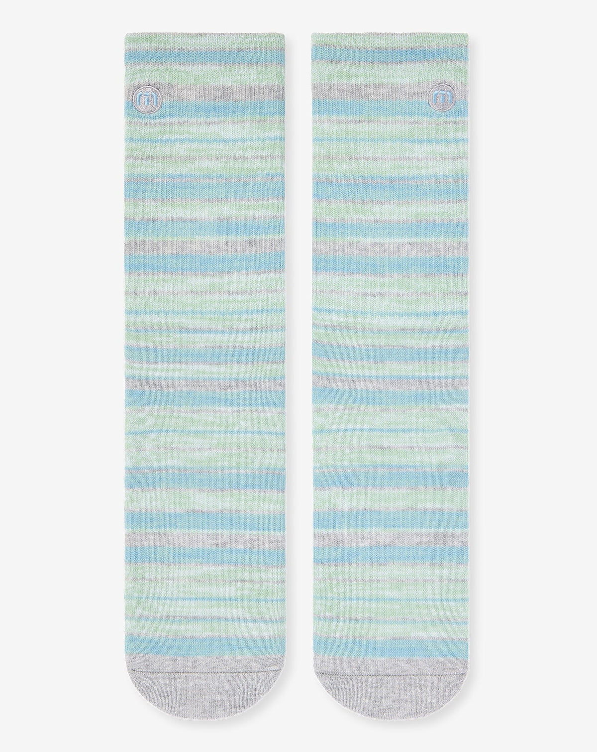 River Picnic Crew Sock Heather Light Grey | Travis Mathew