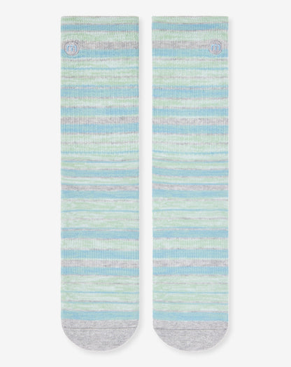 River Picnic Crew Sock Heather Light Grey | Travis Mathew